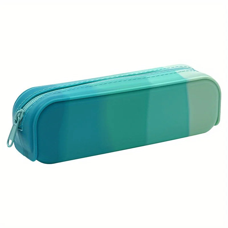 Silicone Pencil Case | Zippered Stationery & Makeup Pouch