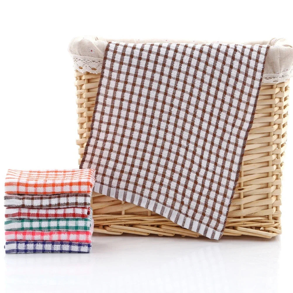 6-Pack Absorbent Lint-Free Cotton Kitchen Tea Towels | Dish Cloths Kitchen Tea Towels Peaceful Pleasures Health and Wellness