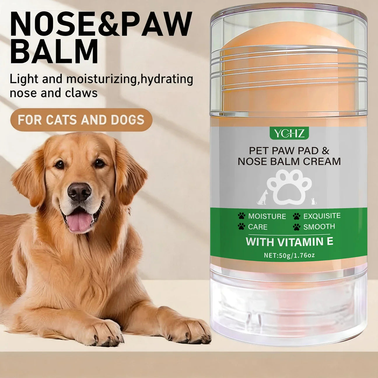 Pet Paw & Nose Care Cream – Dog & Cat Moisturizing Balm