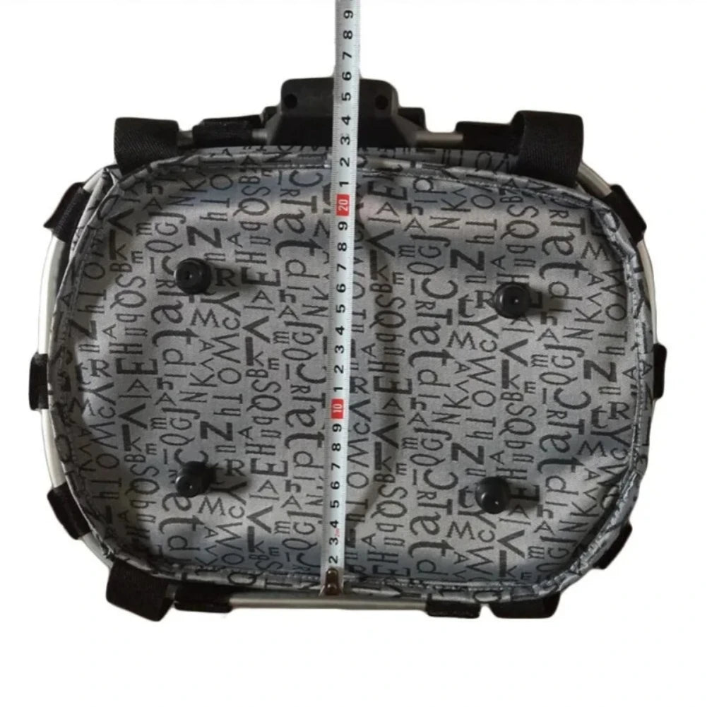 2-in-1 Bike Front Basket & Pet Carrier Bag – 5KG Handlebar Bag