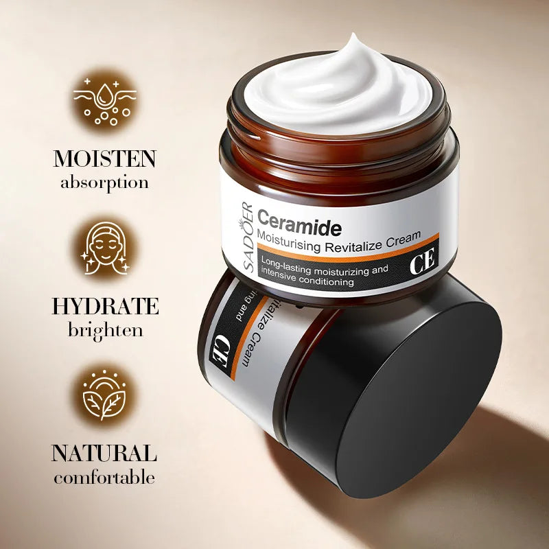 SADOER Ceramide Face Cream 50g – Deep Moisture & Smooth Skin