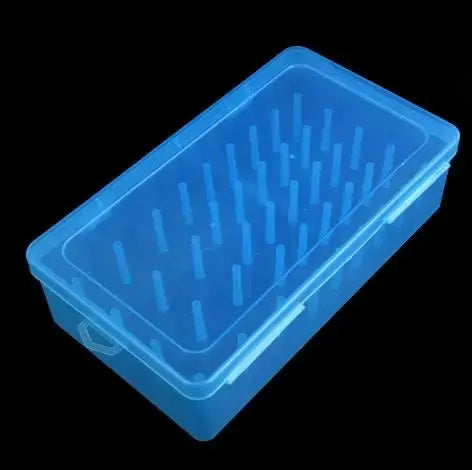 42 Axis Transparent Needle And Thread Box Household Multi-Functional Storage Set - Sorting Thread Box with Clear View Peaceful Pleasures Health and Wellness blue