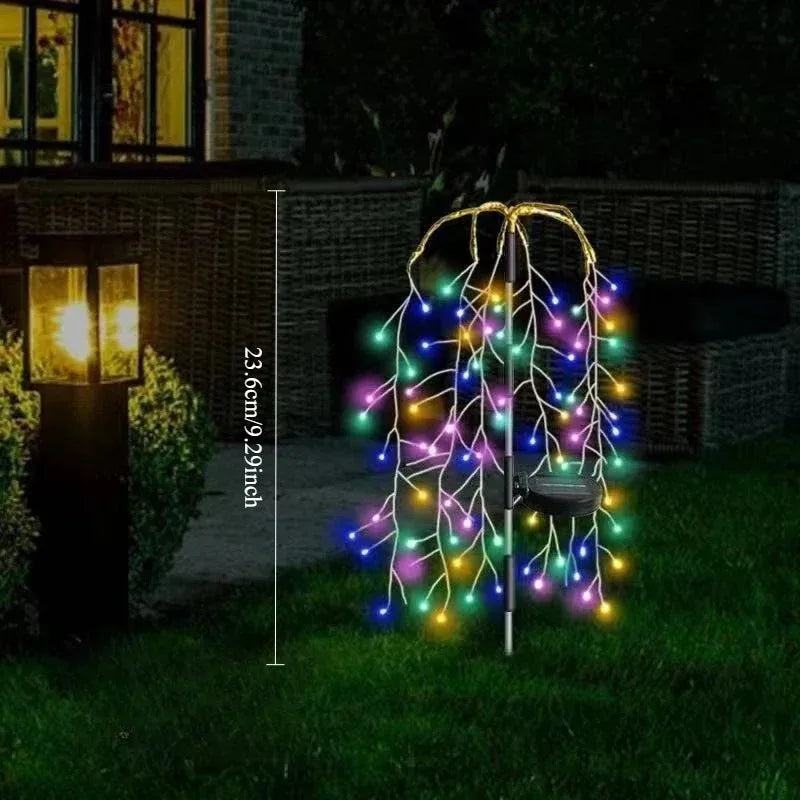 Solar Fireworks Dandelion LED Garden Lights – Outdoor Decor