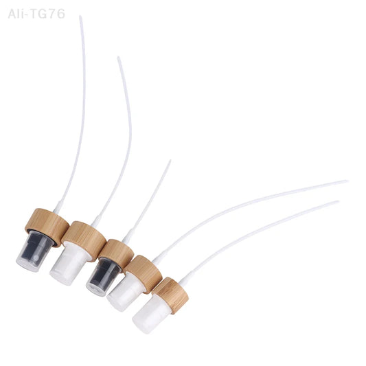 Bamboo Spray Pump Cap 18-410 20-410 24-410 | Eco Packaging Bottle Pump Cap Peaceful Pleasures Health and Wellness