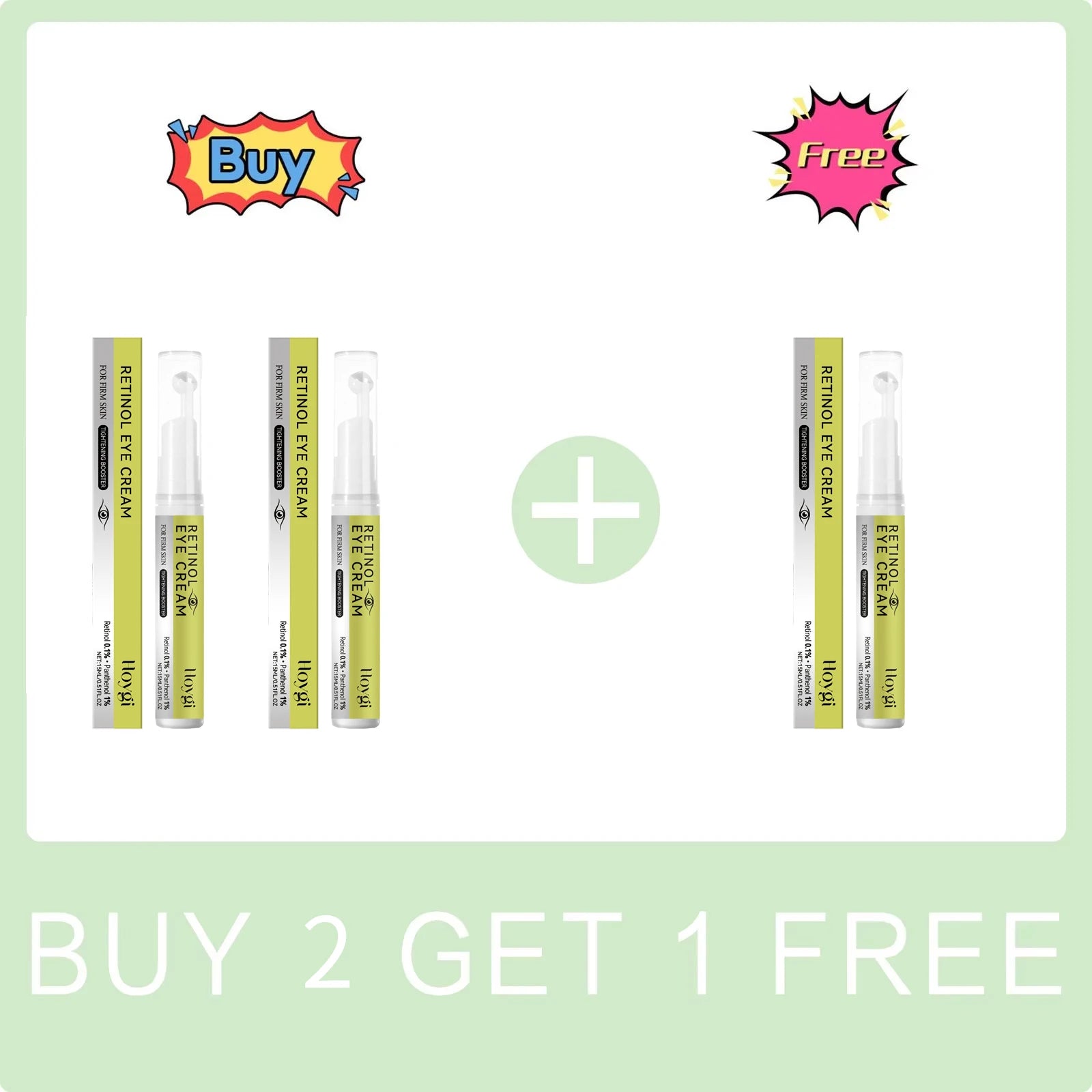 0.1% Retinol Eye Essence for Firming Eye Skin Relieve Dryness Improve Dark Circles Light Eye Bag Reduce Fine Line Eye Care Cream Peaceful Pleasures Health and Wellness Buy 2 Get 1 Free