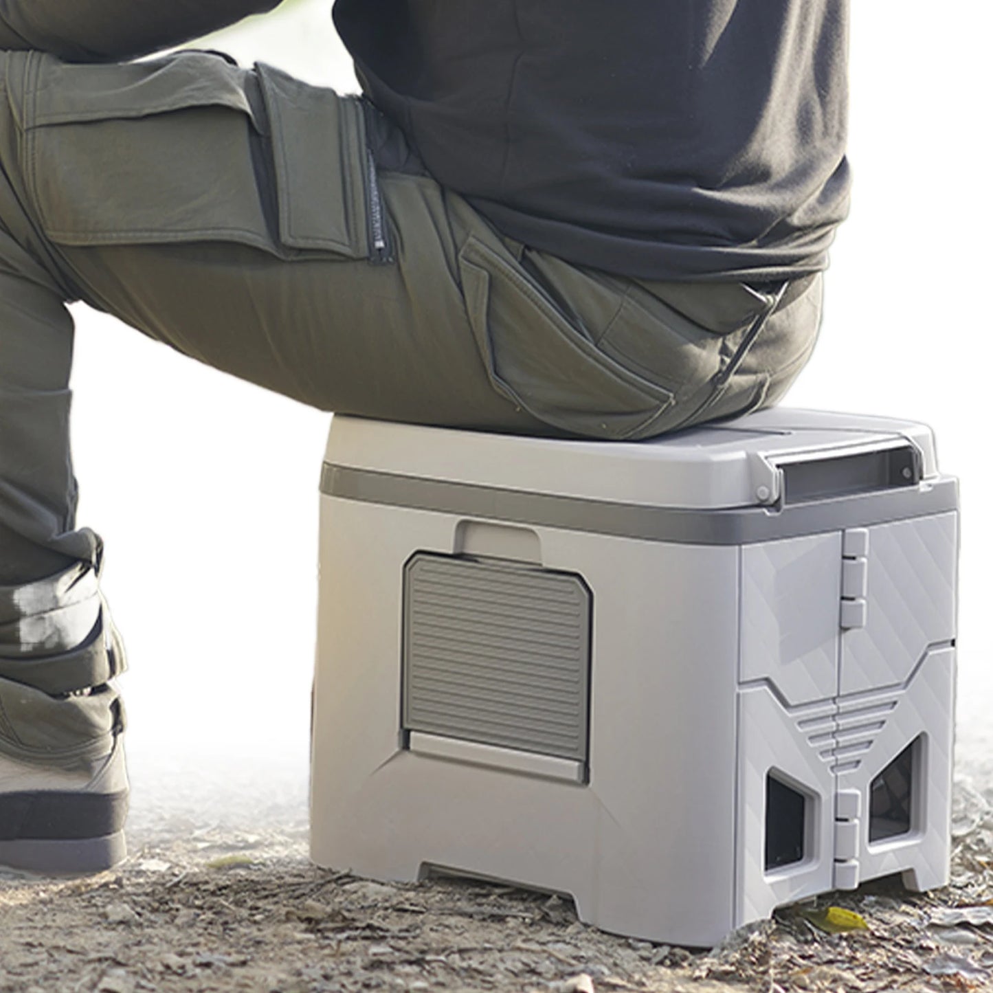 Portable Folding Toilet for Camping Car Outdoor Travel Emergency Commode Potty 150kg Load Capacity for Hiking Long Trip Peaceful Pleasures Health and Wellness
