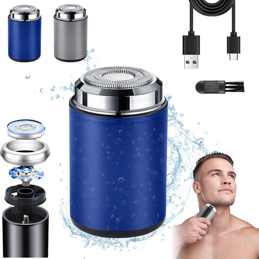 Mini Portable Electric Shaver USB Rechargeable Waterproof Men's Portable Electric Shaver Peaceful Pleasures Health and Wellness