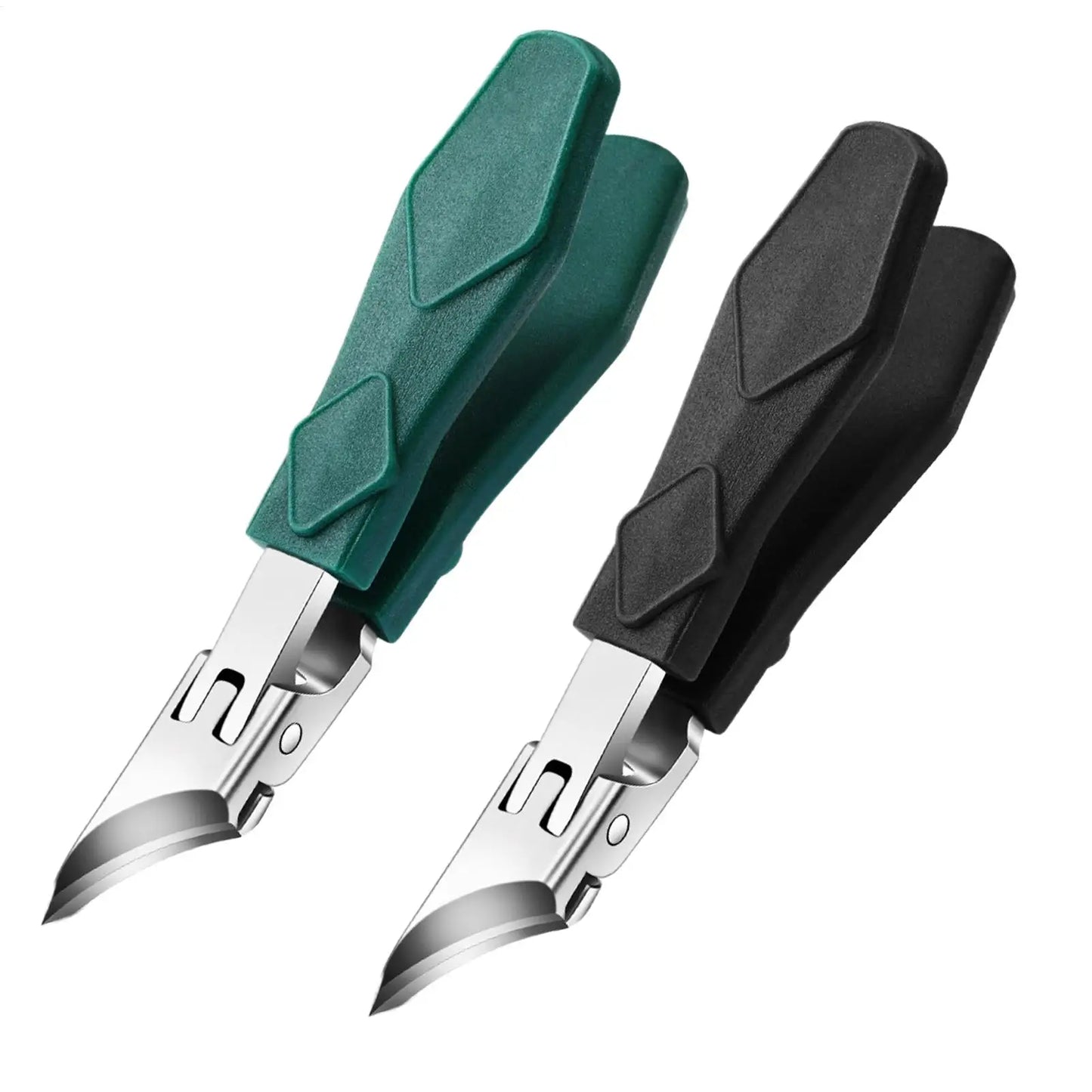 Heavy Duty Slanted Toenail Clipper for Thick Nails | Anti-Splash Toenail Clipper Peaceful Pleasures Health and Wellness Green