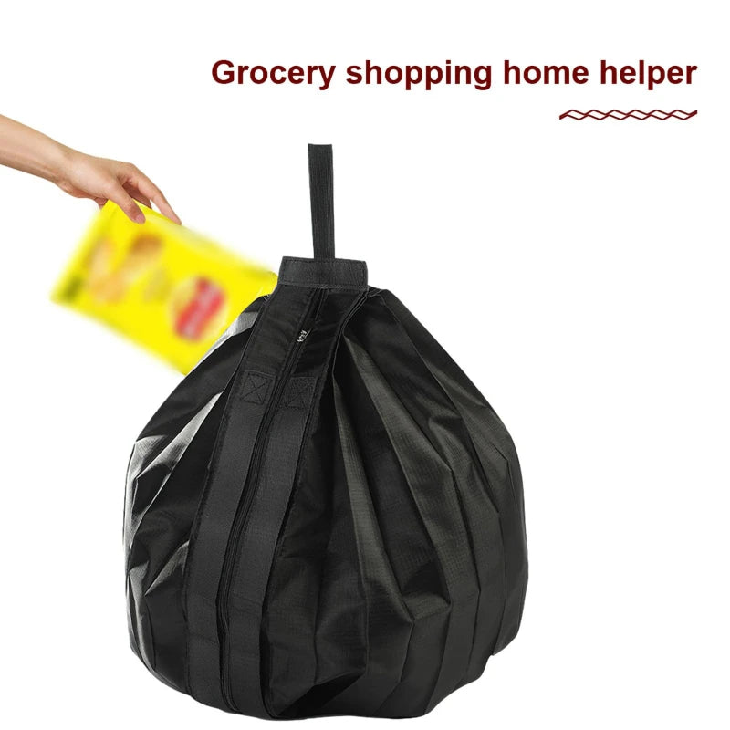 Large Capacity Thickened Shopping Bag Multiple Fashion Foldable Environmentally Friendly One Shoulder Portable Supermarket Bags Peaceful Pleasures Health and Wellness