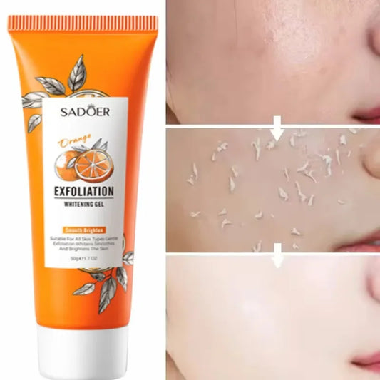 Orange Exfoliating Peeling Gel Facial Scrub Moisturizing Nourish Repair Scrubs Blackhead Removal Face Cleanser Korean Cosmetics Peaceful Pleasures Health and Wellness