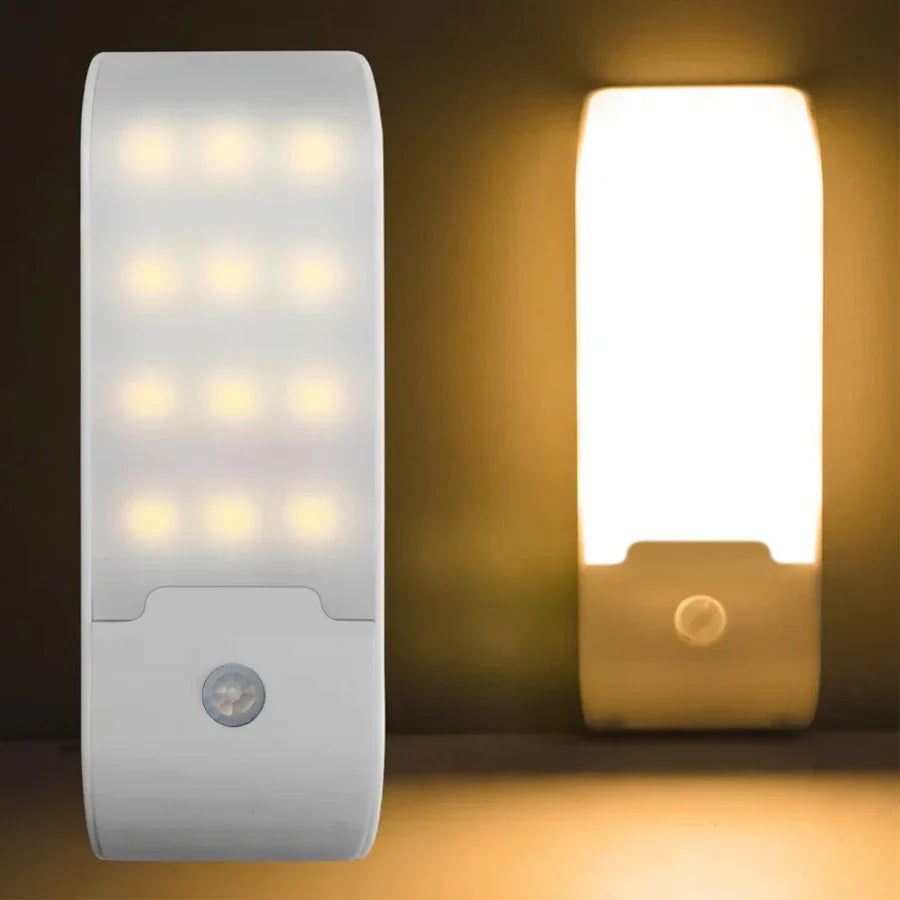Motion Sensor LED Night Light – Rechargeable Wireless Cabinet Lamp