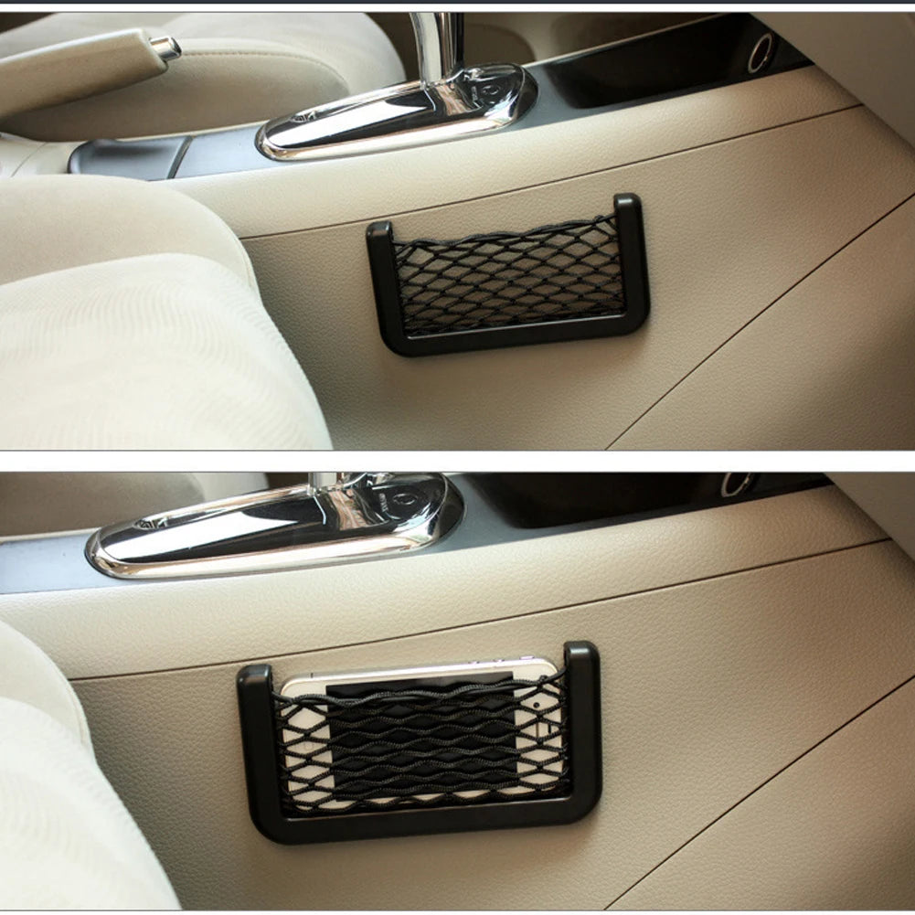 Car Mesh Storage Bag – Universal Net Pocket Phone Holder Organizer Peaceful Pleasures Health and Wellness