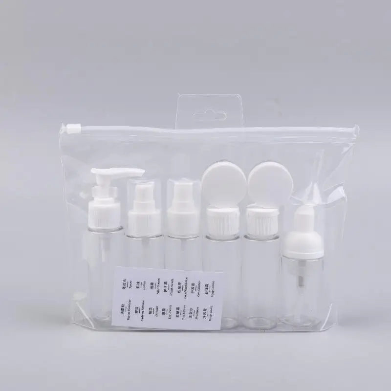 11-Piece Refillable Travel Bottle Set – Leak-Proof TSA Approved
