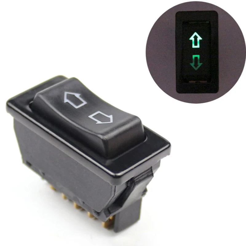 New Universal 12V 20A 2 Way Momentary Electric Window Aerial Up Down Rocker Switch Car Aerial Push Fit Peaceful Pleasures Health and Wellness