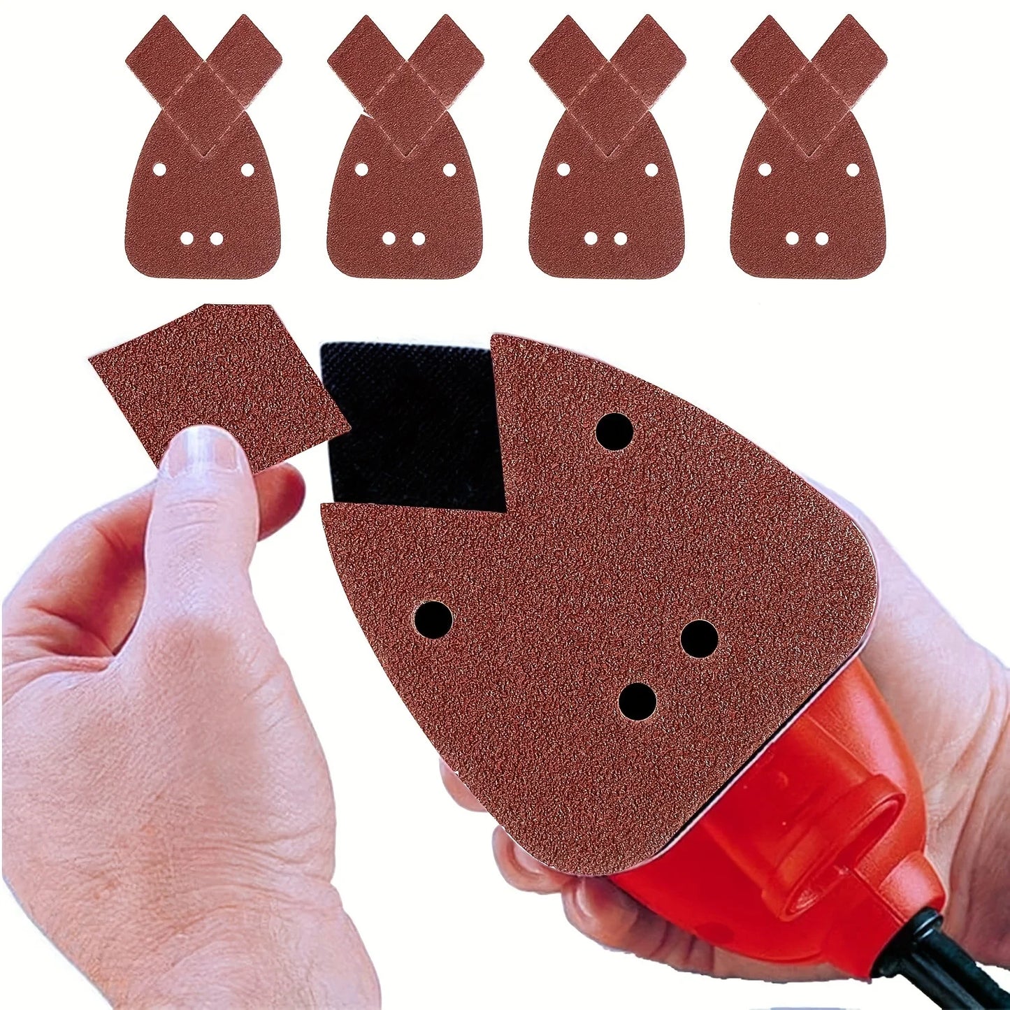 10 Mouse Sanding Sheets Sandpaper Sander Grit 60 320 Grits Fit Black