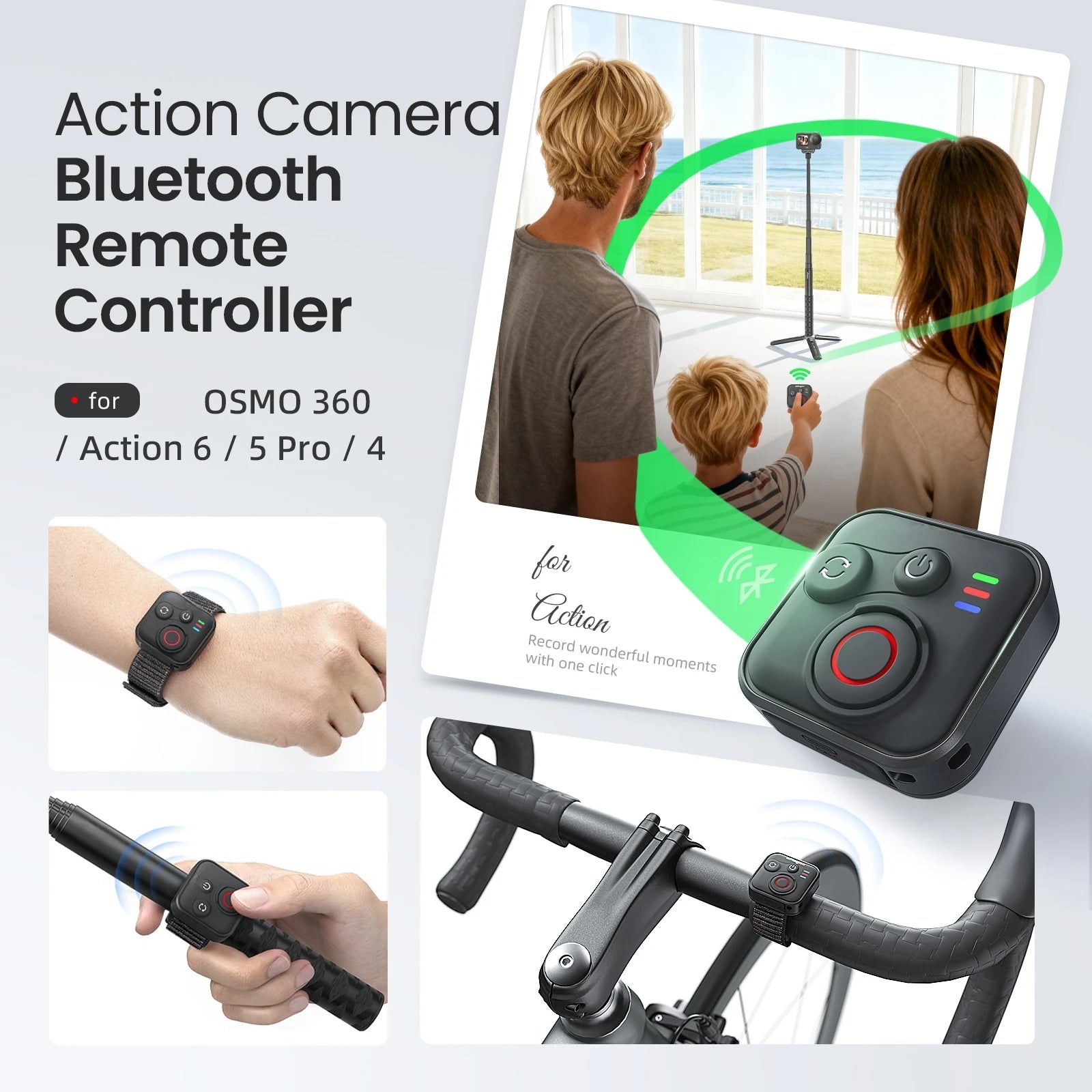 Remote Controller for DJI Osmo 360 Action 6/5 Pro/4 Action Camera 50-Meter Remote Control Range For Convenient Operation Peaceful Pleasures Health and Wellness