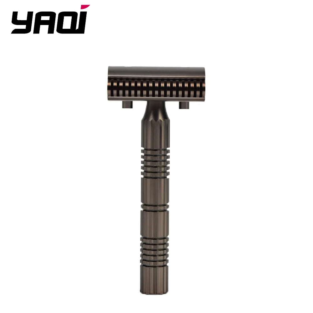 YAQI Bohemia 316 Stainless Steel Adjustable Baseplate Men Professional Safety Razor Peaceful Pleasures Health and Wellness RA2243