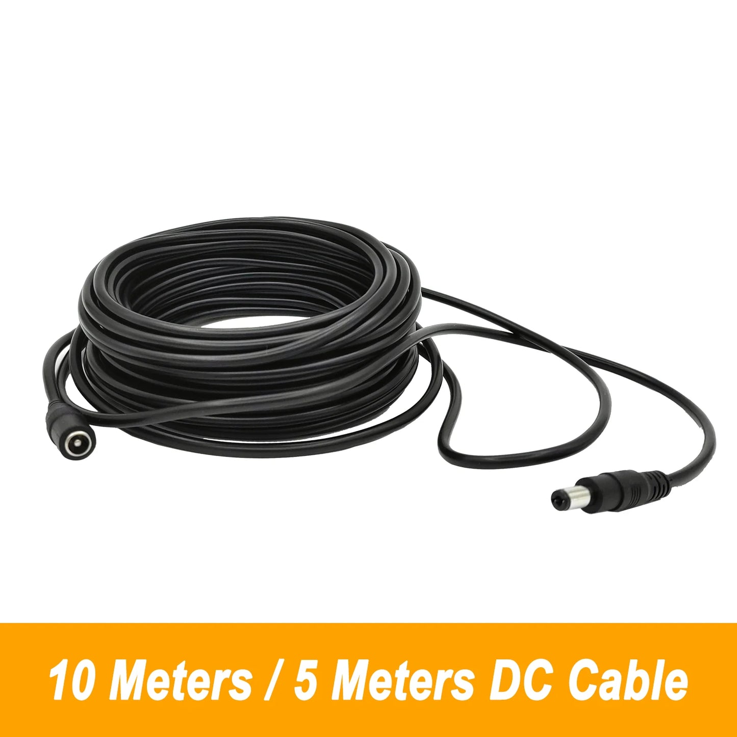 5M 10M DC12V Power Extension Cable 5.5mm*2.1mm Connector Male To Female For LED Lamp CCTV Security Camera Black Power Cable Cord Peaceful Pleasures Health and Wellness