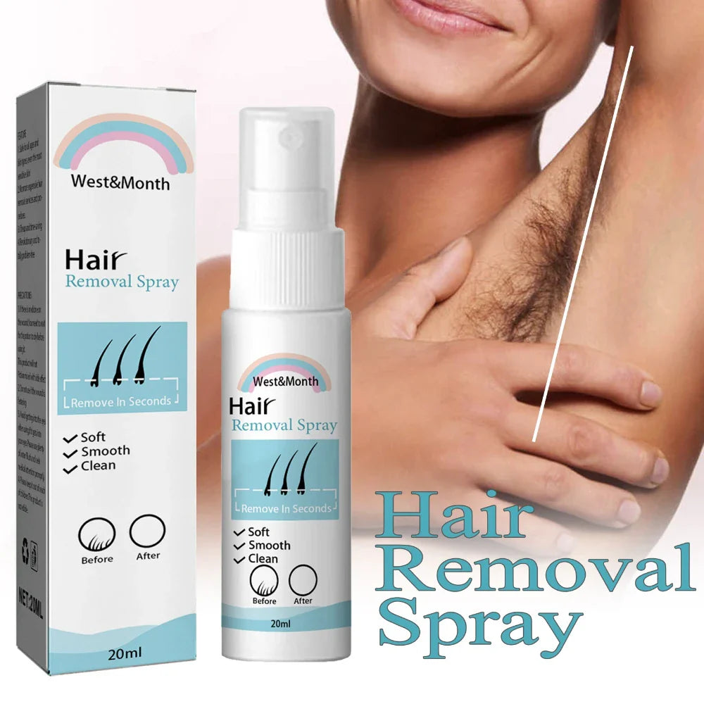 Gentle Full Body Hair Removal Spray – Underarm & Skin Safe