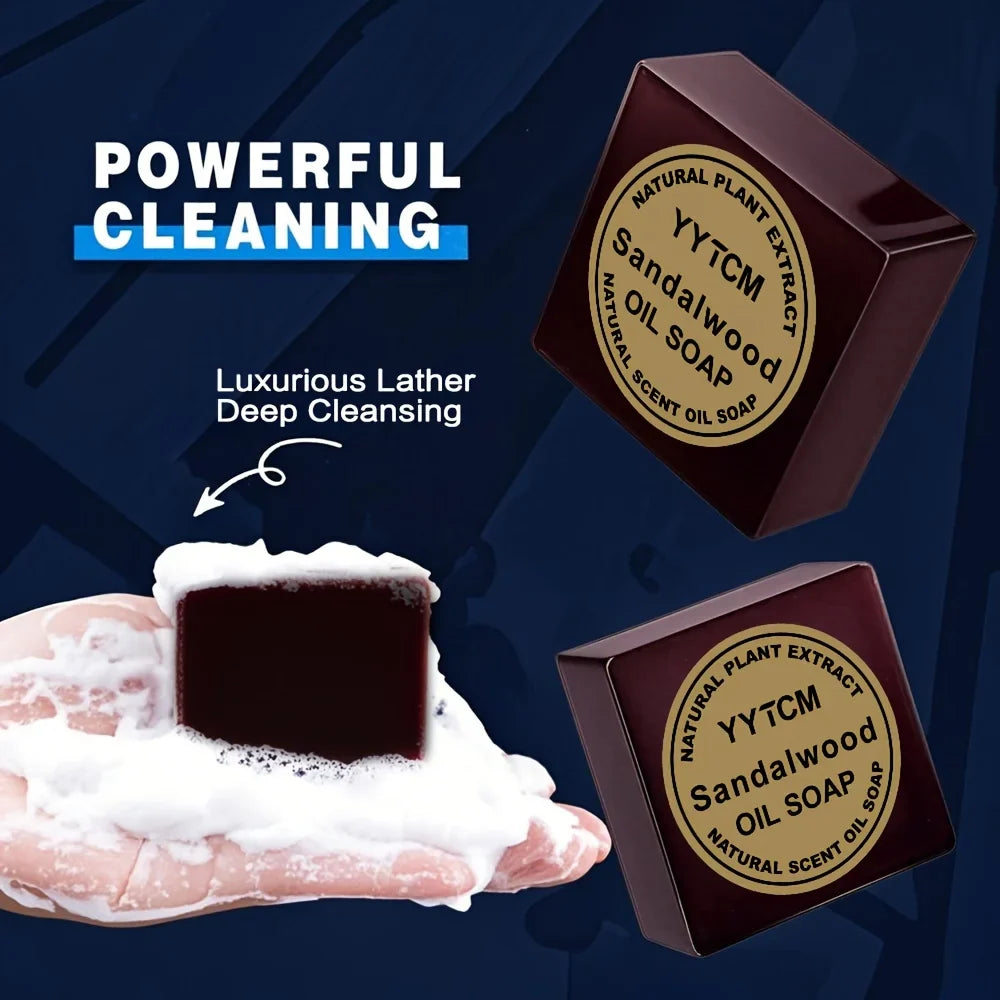 Sandalwood Bar Soap for Men – Hydrating Handmade Soap 65g