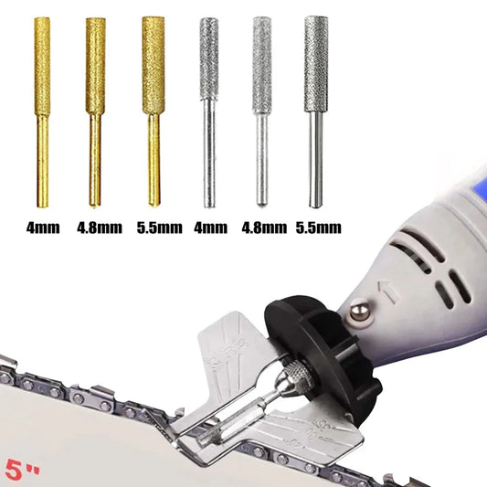 6-Piece Titanium Chainsaw Sharpening Burr Set – 4/4.8/5.5mm Chainsaw Sharpening Burr Oasis Select Default Title