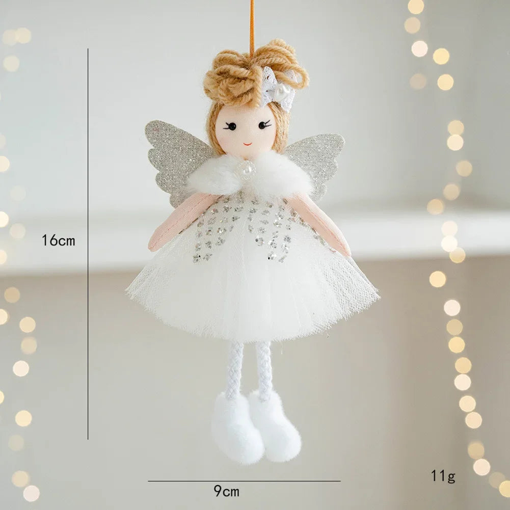 Christmas Angel Doll Pendant | Plush Hanging Tree Ornament