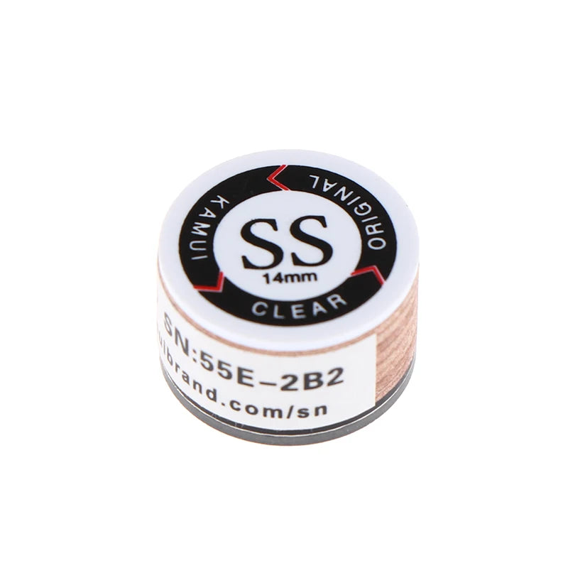 14mm Snooker Pool Cue Tip | SS/S/M/H Cowhide Replacement