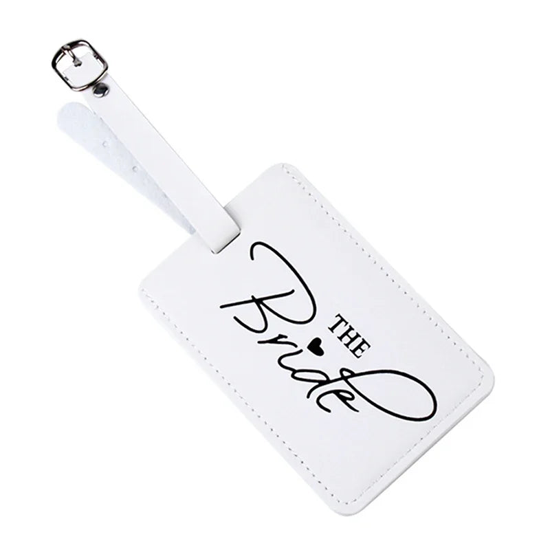 Bride & Groom Luggage Tag Passport Cover Set | Wedding Gift