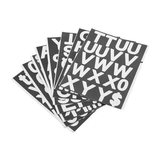A36T-8 Sheets Self-Adhesive Vinyl Letters Numbers Kit, Mailbox Numbers Sticker For Mailbox,Signs,Window,Cars,Address Number Peaceful Pleasures Health and Wellness white black