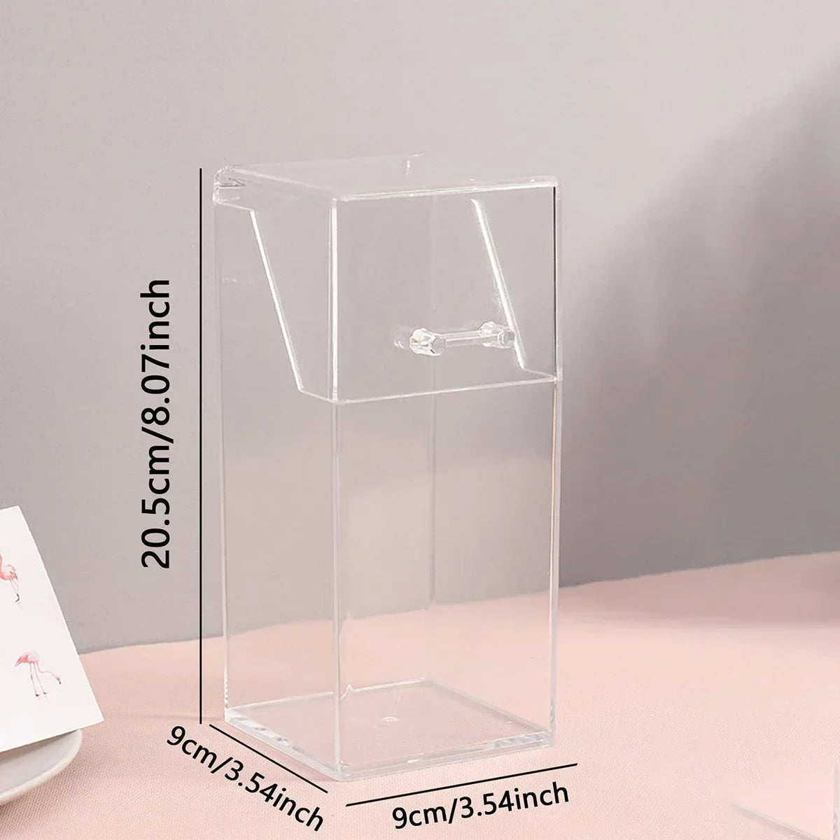 Transparent Acrylic Makeup Brush Organizer – Dustproof Lid