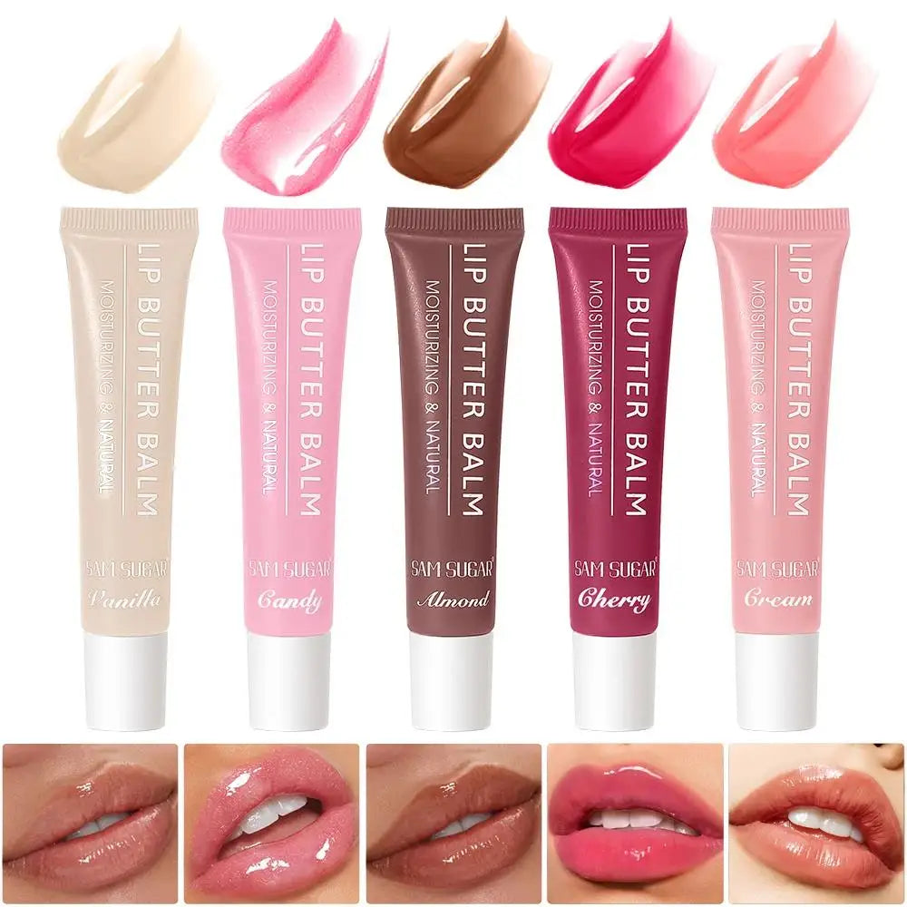 SAM SUGAR Hydrating Lip Butter Balm | Mirror Shine 5 Colors