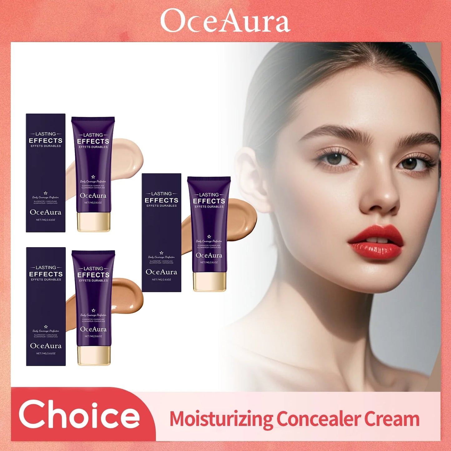 OceAura Full Coverage Waterproof Liquid Concealer – 74g