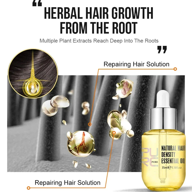 PURC Ginger Hair Oil – Nourish, Smooth & Repair Dry Hair 35ml