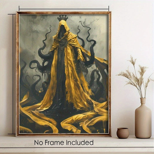 Hastur King in Yellow Canvas Print | Lovecraftian Horror Wall Art Canvas Wall Art Print Peaceful Pleasures Health and Wellness ZLH5154 20x30cm No Frame