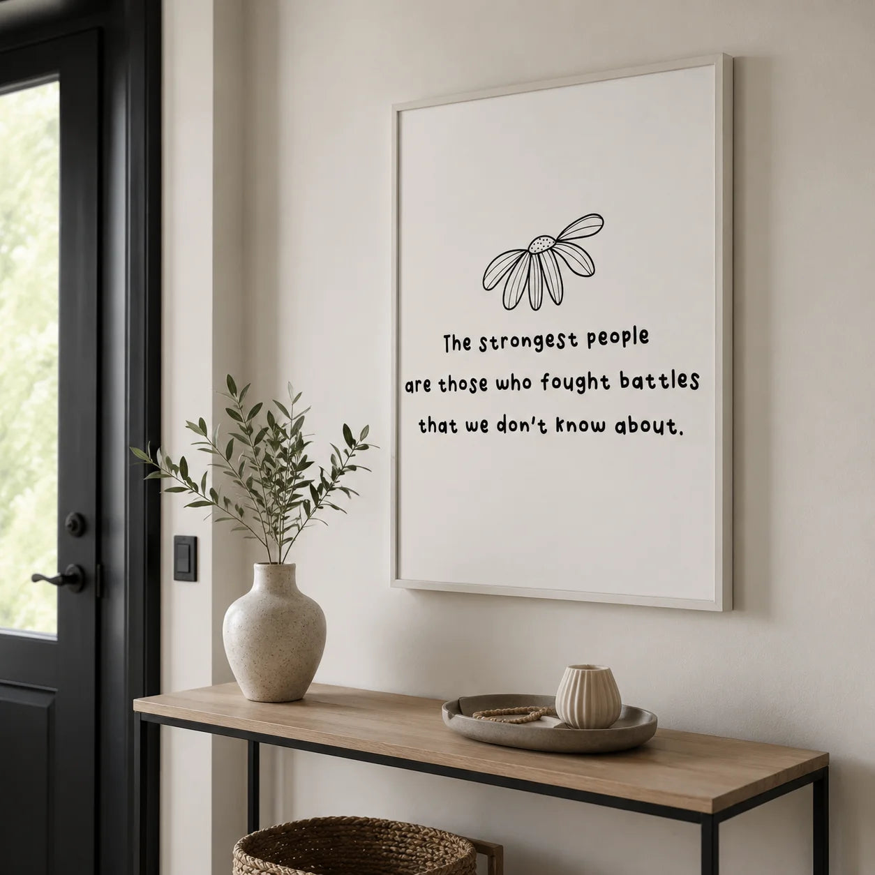 Nordic Minimalist Inspirational Quote Canvas Wall Art Print Canvas Wall Art Print Peaceful Pleasures Health and Wellness