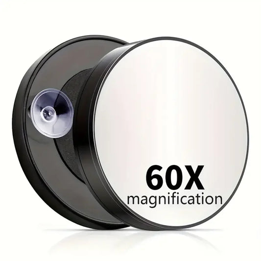 60x Magnification Makeup Mirror | HD Suction Cup Vanity Mirror Magnifying Makeup Mirror Peaceful Pleasures Health and Wellness 60X