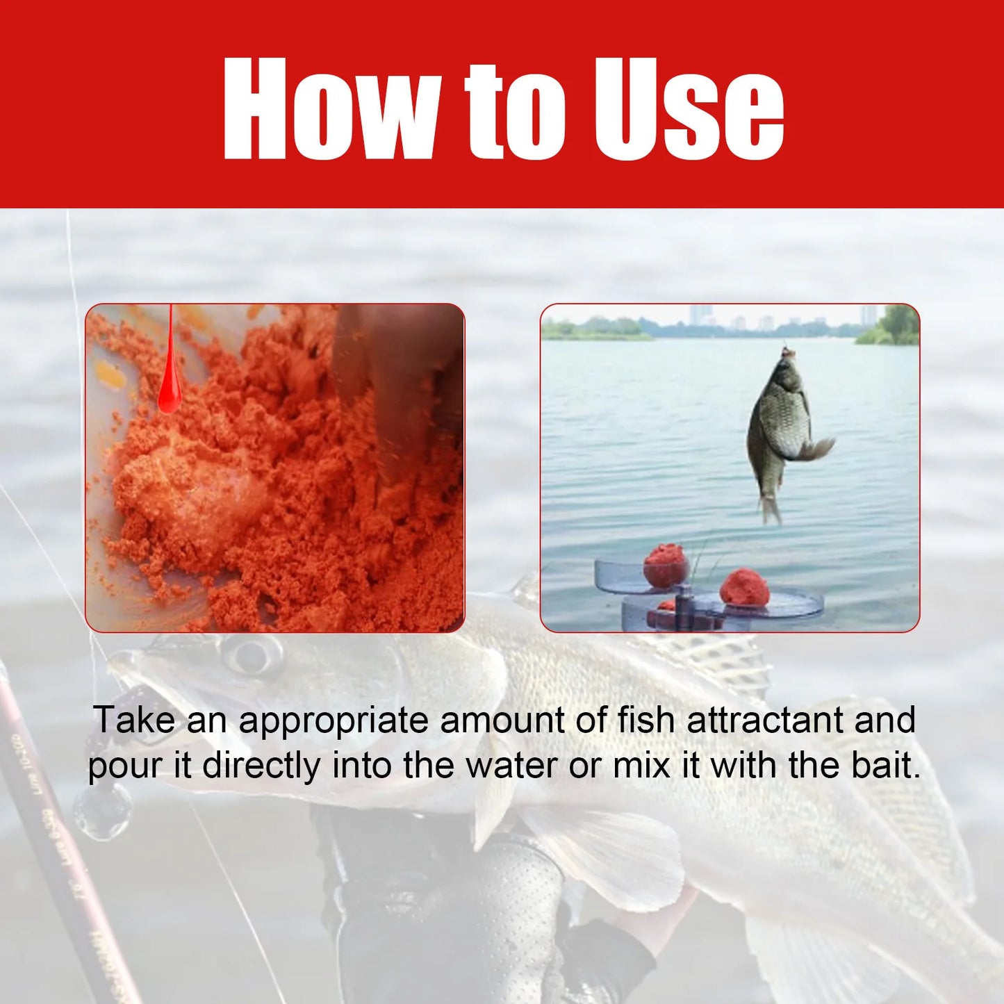 Red Worm Fish Attractant Liquid – Fast-Acting Bait Booster 60ml