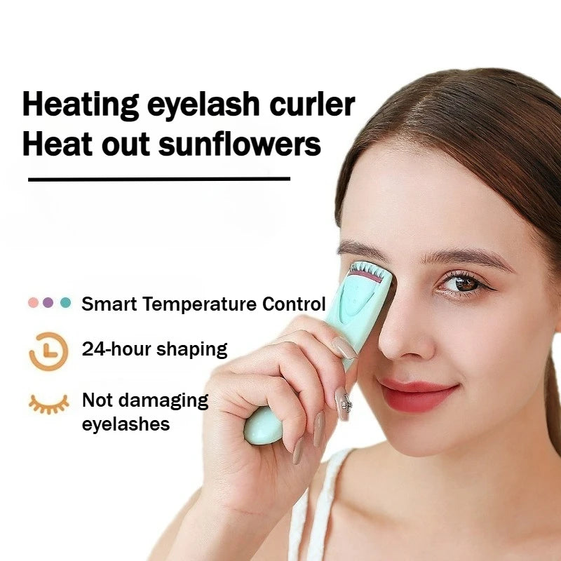 2pcs USB Rechargeable Heated Eyelash Curler - Fast Heating, Long-Lasting Curls, Safe & Portable Makeup Tool for Perfect Lashes Peaceful Pleasures Health and Wellness