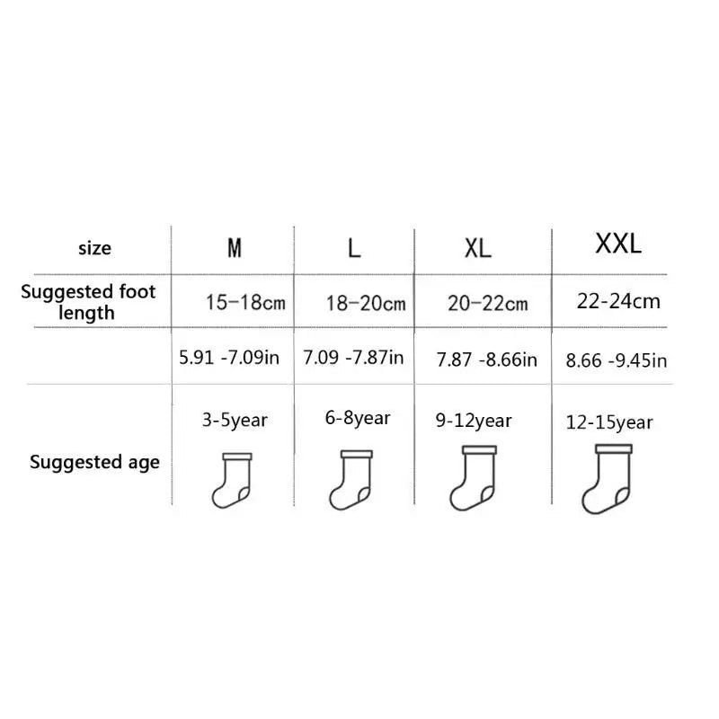 Kids Cotton Sport Socks 5 Pairs | Letter Print Boys & Girls