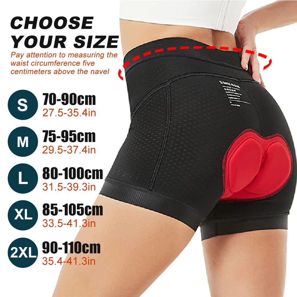 WEFITON 1PCS Men’s Cycling Underwear 4D Padded Bike Shorts MTB Liner Shorts with Anti-Slip Leg Grips Breathable Bicycle Sports Peaceful Pleasures Health and Wellness
