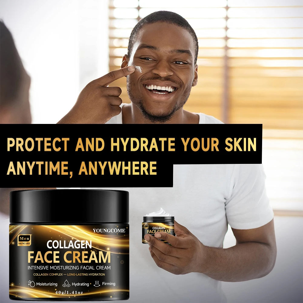 Men's Collagen Moisturizer – Hyaluronic Acid Anti-Wrinkle Cream Men's Face Moisturizer Peaceful Pleasures Health and Wellness