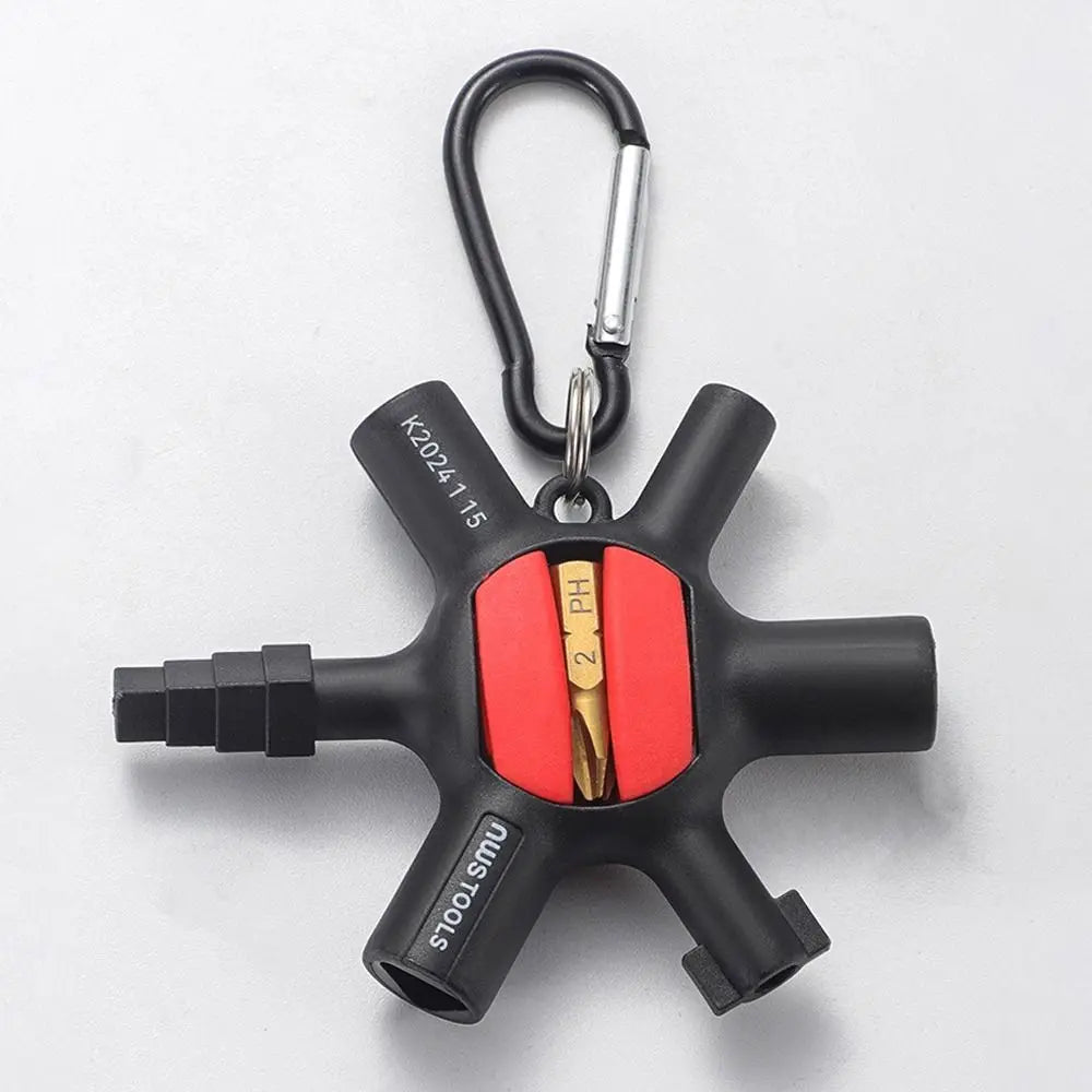 9-in-1 Universal Electrical Key Wrench | High Torque Cabinet Tool