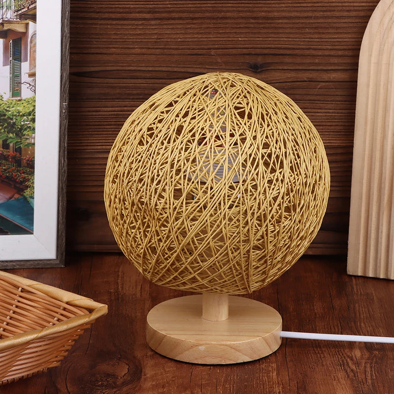 20cm Restaurant Bar Chandelier Rattan Ball Lampshade Handmade DIY Hand-woven Rattan Vine Ball Pendant Lampshade Light Lamp Shade Peaceful Pleasures Health and Wellness A3