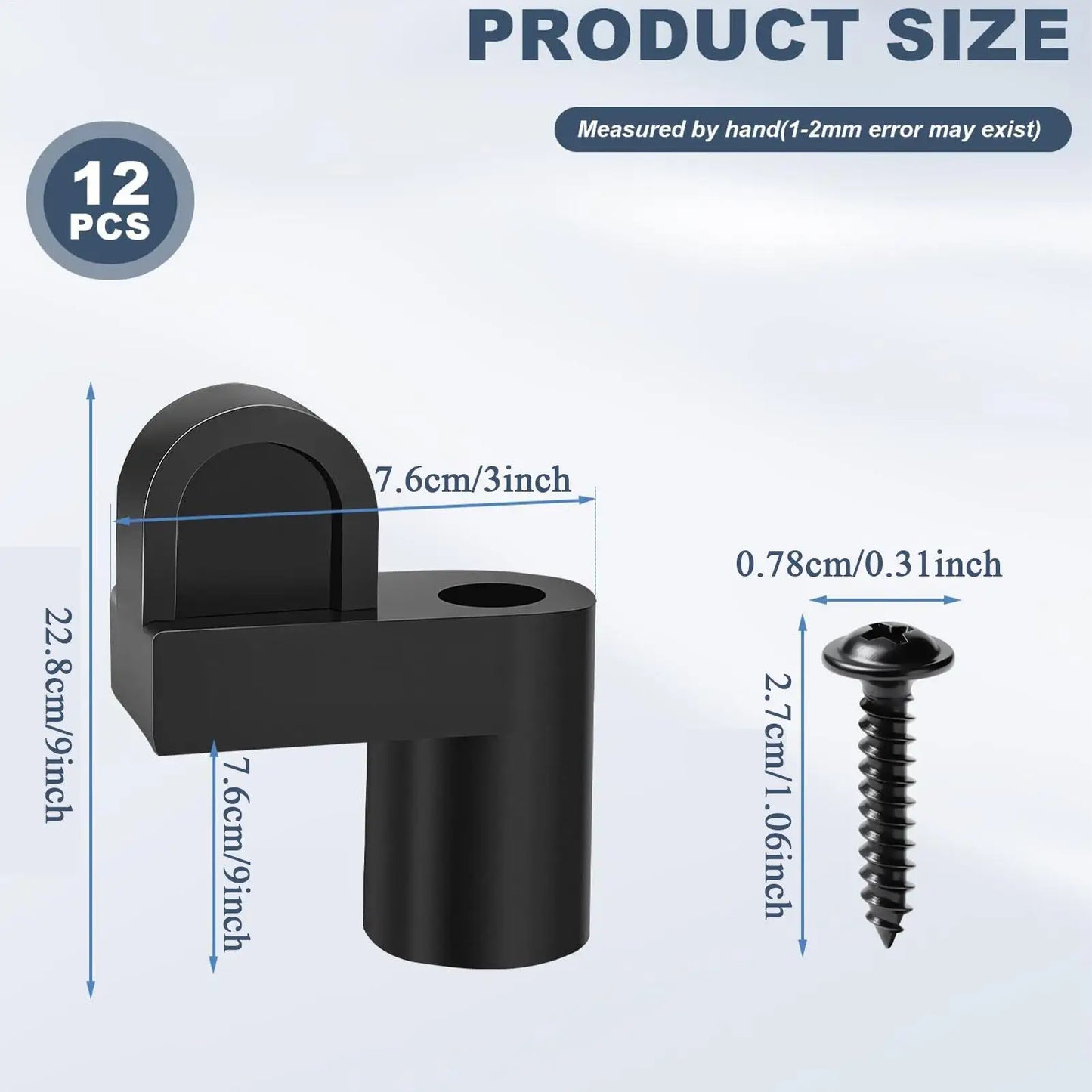 Screen Clips 12 Pieces Heavy Duty Secure Frame Fastener Storm Window Retainer Clips For Home Dorm Office Apartment Bedroom Peaceful Pleasures Health and Wellness