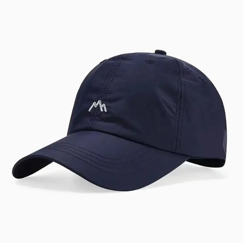 Quick-Drying Baseball Caps For Women Men Solid Color Baseball Hats Outdoor Sports Sunscreen Thin Women's Hats Peaceful Pleasures Health and Wellness Blue