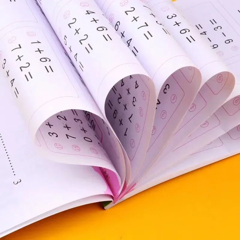 64 Pages Book Children's Addition Subtraction Learning Math Students