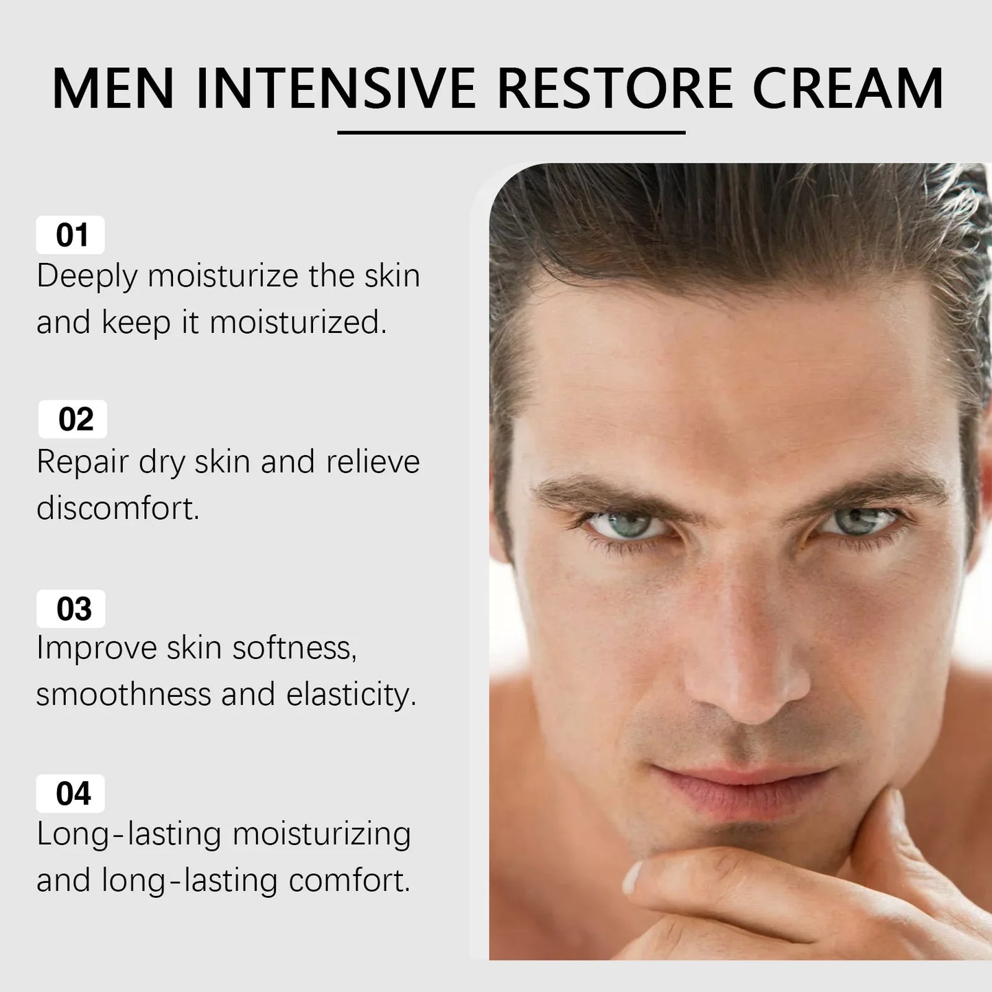 Men's Moisturizing Cream Facial Care Hydrating & Nourishing Dry Skin Care Improves Dryness & Dullness Daily Moisturizer Peaceful Pleasures Health and Wellness