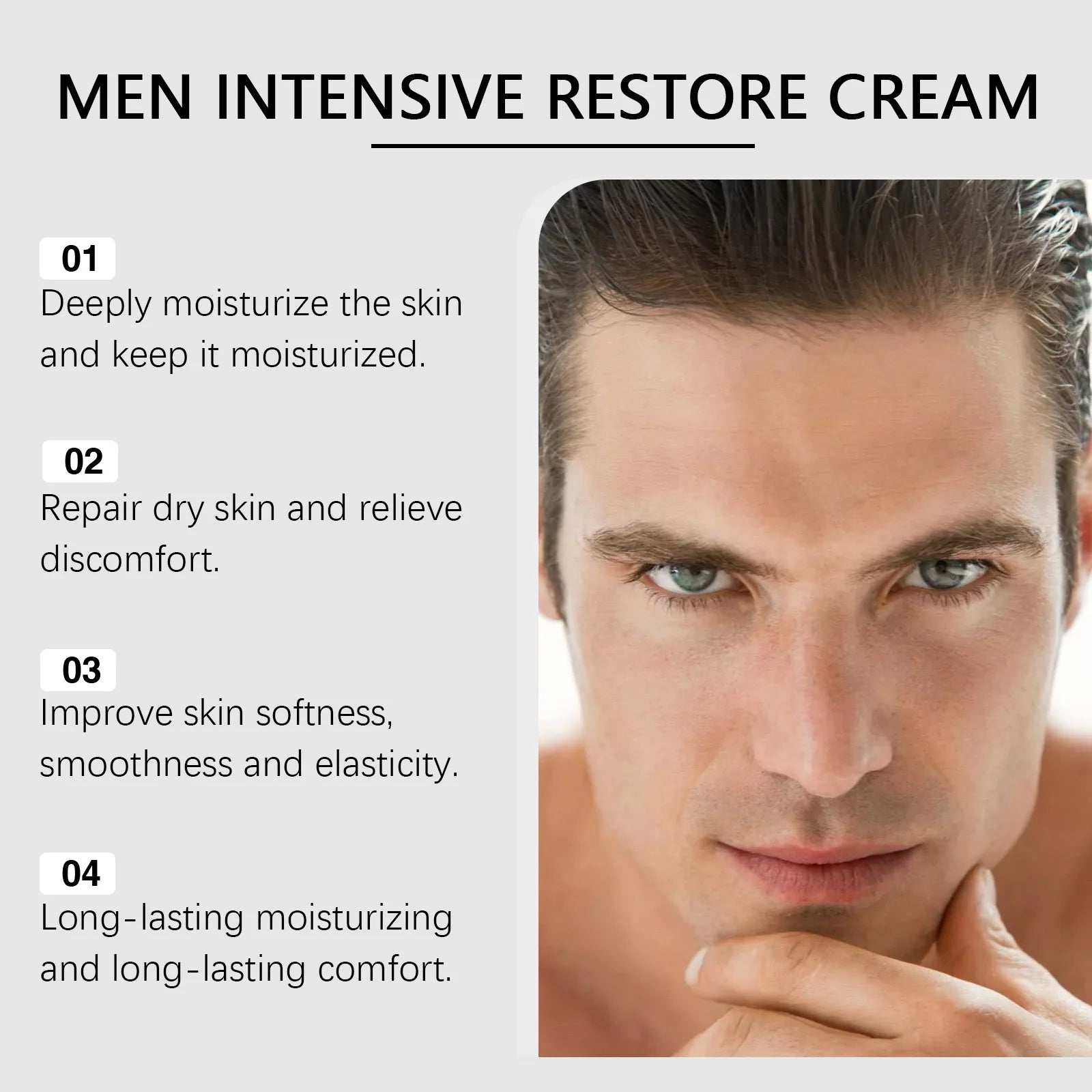Men's Moisturizing Cream Facial Care Hydrating & Nourishing Dry Skin Care Improves Dryness & Dullness Daily Moisturizer Peaceful Pleasures Health and Wellness