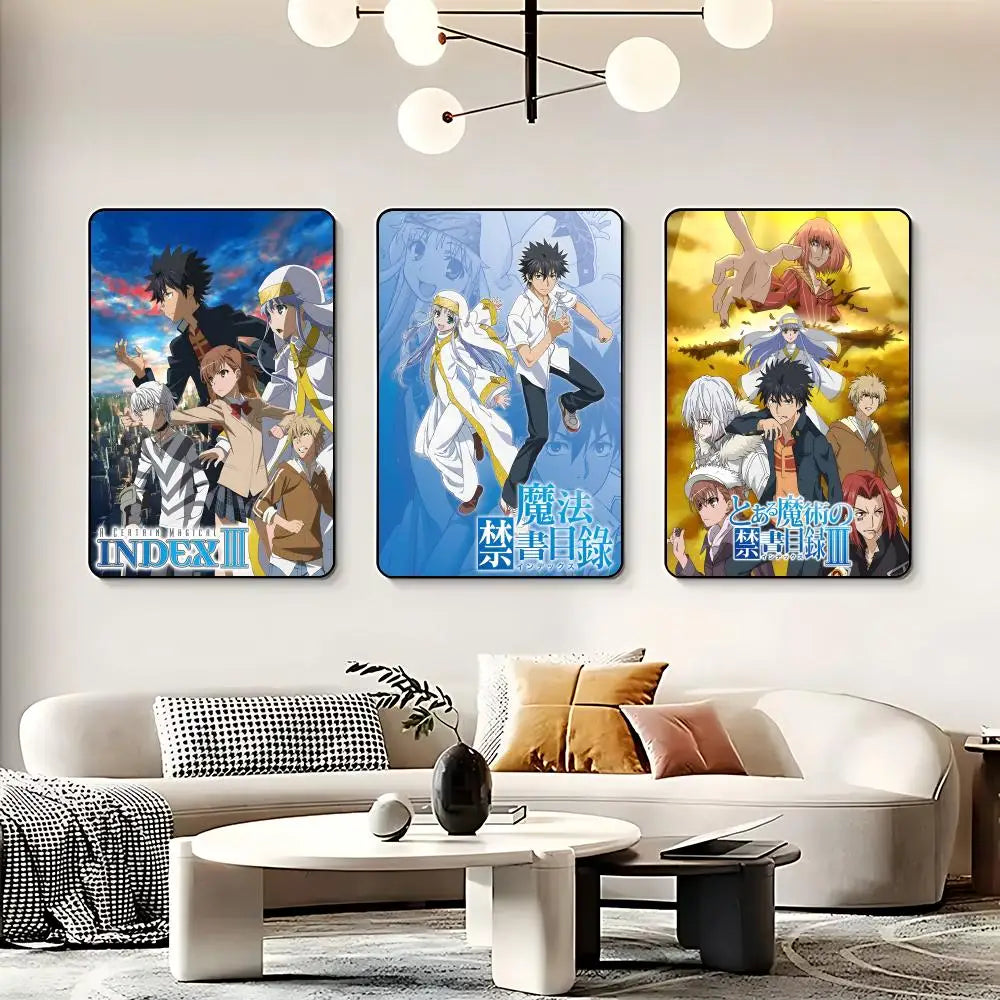 A Certain Magical Index Anime Poster – HD Waterproof Wall Art Anime Wall Poster Peaceful Pleasures Health and Wellness