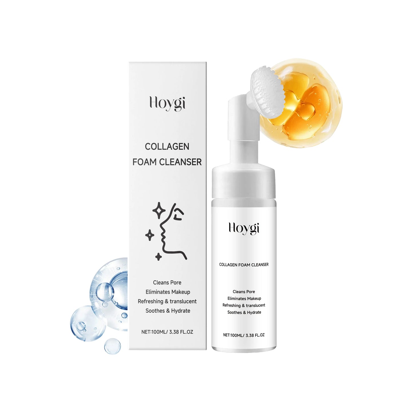 Collagen Facial Cleanser Mousse – Oil Control & Firming Foam